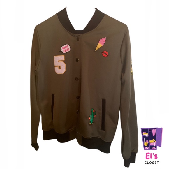 Ardene Green Bomber Jacket Size M - Picture 1 of 2